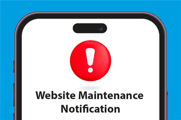 Important notice re planned outages and regular website maintenace.